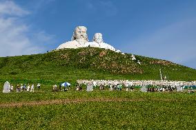 Mongolian Emperors Spectacular Statues