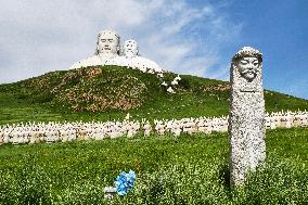 Mongolian Emperors Spectacular Statues