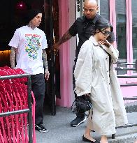 Kourtney Kardashian and Travis Barker out in New York