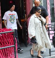 Kourtney Kardashian and Travis Barker out in New York