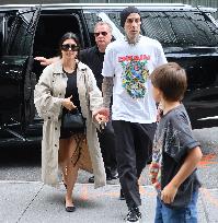 Kourtney Kardashian and Travis Barker out in New York