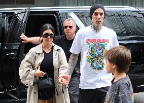 Kourtney Kardashian and Travis Barker out in New York