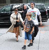 Kourtney Kardashian and Travis Barker out in New York