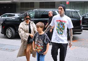 Kourtney Kardashian and Travis Barker out in New York