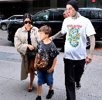 Kourtney Kardashian and Travis Barker out in New York