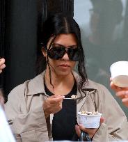 Kourtney Kardashian and Travis Barker out in New York