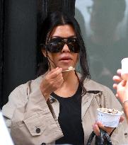 Kourtney Kardashian and Travis Barker out in New York