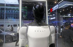 Tesla Humanoid Robot at 2024 WAIC in Shanghai