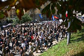 Funeral of Iryna Farion in Lviv