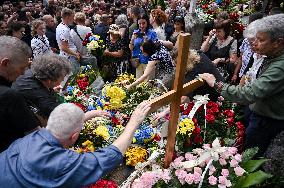 Funeral of Iryna Farion in Lviv