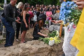 Funeral of Iryna Farion in Lviv