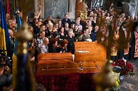 Funeral of Iryna Farion in Lviv