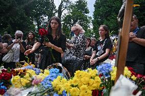 Funeral of Iryna Farion in Lviv