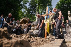 Funeral of Iryna Farion in Lviv