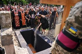 Funeral of Iryna Farion in Lviv