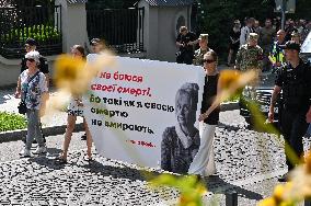 Funeral of Iryna Farion in Lviv