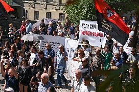 Funeral of Iryna Farion in Lviv