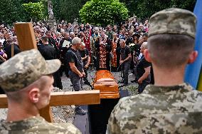 Funeral of Iryna Farion in Lviv