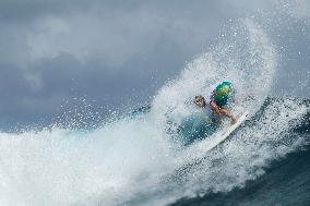 Paris 2024 - Surfing Training Session In Teahupo’