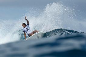 Paris 2024 - Surfing Training Session In Teahupo’