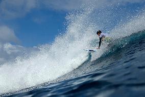 Paris 2024 - Surfing Training Session In Teahupo’