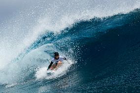 Paris 2024 - Surfing Training Session In Teahupo’