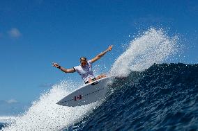 Paris 2024 - Surfing Training Session In Teahupo’