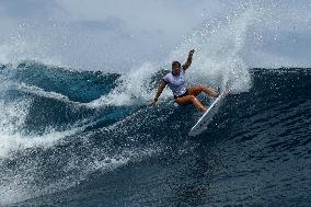 Paris 2024 - Surfing Training Session In Teahupo’