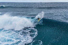 Paris 2024 - Surfing Training Session In Teahupo’