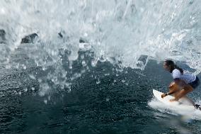 Paris 2024 - Surfing Training Session In Teahupo’