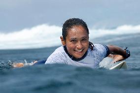 Paris 2024 - Surfing Training Session In Teahupo’