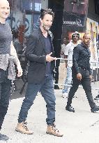 Keanu Reeves Stops By ABC Studios - NYC