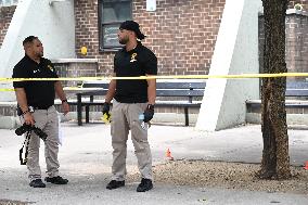 NYPD Crime Scene Investigates Fatal Shooting Of A 41-Year-Old Male In Bronx New York