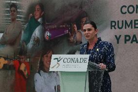 Ana Gabriela Guevara Press Conference Heading To The Paris 2024 Olympic Games