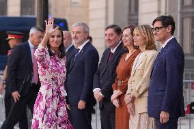 Queen Letizia Attends Cervantes Institute Directors Meeting - Barcelona