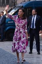 Queen Letizia Attends Cervantes Institute Directors Meeting - Barcelona