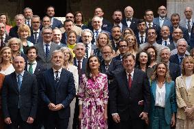 Queen Letizia Attends Cervantes Institute Directors Meeting - Barcelona