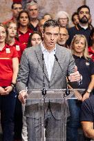 Pedro Sanchez Receives Olympic and Paralympic Teams - Madrid