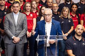 Pedro Sanchez Receives Olympic and Paralympic Teams - Madrid