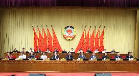 CHINA-BEIJING-WANG HUNING-CAI QI-CPPCC-STANDING COMMITTEE-MEETING (CN)