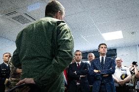 PM Attal Visits Air Base 107 - Velizy-Villacoublay