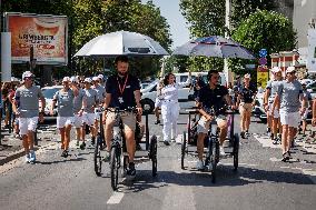 Paris 2024 - Olympic Torch Relay At Argenteuil