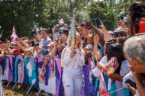 Paris 2024 - Olympic Torch Relay At Argenteuil