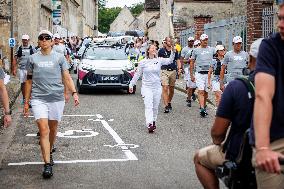 Paris 2024 - Olympic Torch Relay At Themericourt