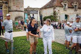 Paris 2024 - Olympic Torch Relay At Themericourt