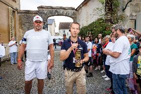 Paris 2024 - Olympic Torch Relay At Themericourt