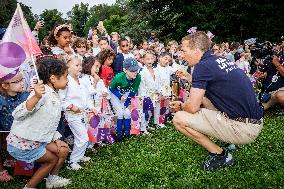 Paris 2024 - Olympic Torch Relay At Themericourt