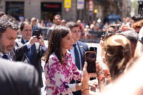 Queen Letizia Attends Cervantes Institute Directors Meeting - Barcelona