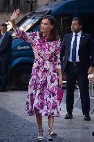 Queen Letizia Attends Cervantes Institute Directors Meeting - Barcelona