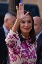 Queen Letizia Attends Cervantes Institute Directors Meeting - Barcelona